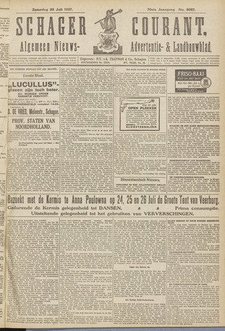 Schager Courant 1927-07-23