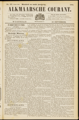 Alkmaarsche Courant 1904-09-28