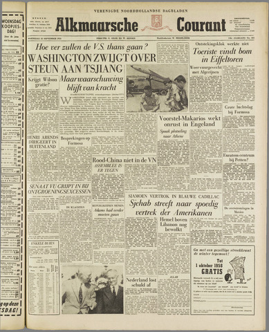 Alkmaarsche Courant 1958-09-24