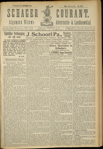 Schager Courant 1916-09-26