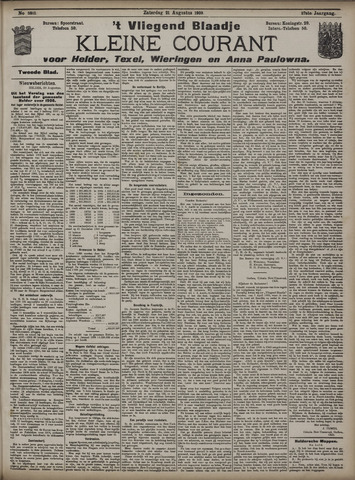 Vliegend blaadje : nieuws- en advertentiebode voor Den Helder 1909-08-21