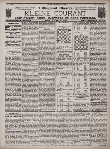 Vliegend blaadje : nieuws- en advertentiebode voor Den Helder 1913-12-20