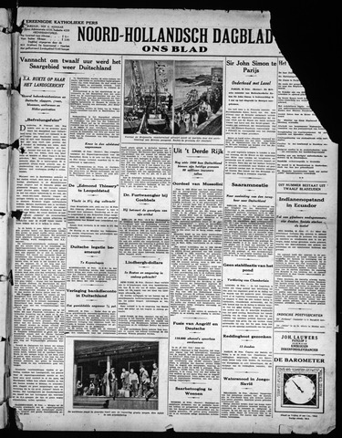 Noord-Hollandsch Dagblad : ons blad 1935-03-01