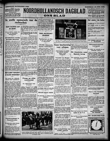 Noord-Hollandsch Dagblad : ons blad 1938-06-15