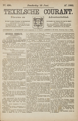 Texelsche Courant 1892-06-16