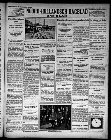 Noord-Hollandsch Dagblad : ons blad 1936-03-23