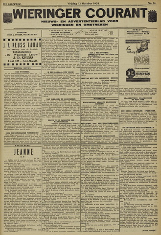Wieringer courant 1928-10-12