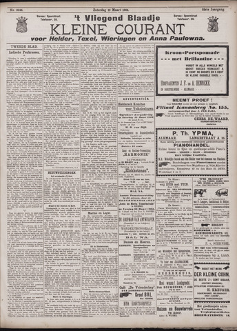 Vliegend blaadje : nieuws- en advertentiebode voor Den Helder 1904-03-19
