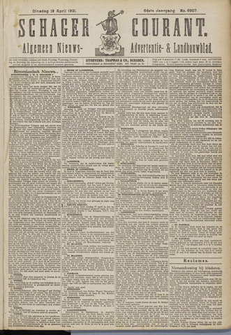 Schager Courant 1921-04-19