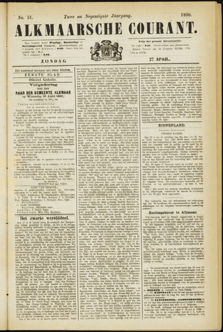 Alkmaarsche Courant 1890-04-27