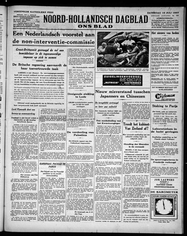 Noord-Hollandsch Dagblad : ons blad 1937-07-10