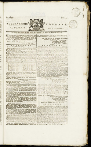 Alkmaarsche Courant 1835-08-03