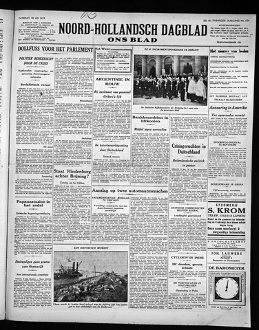 Noord-Hollandsch Dagblad : ons blad 1932-05-28