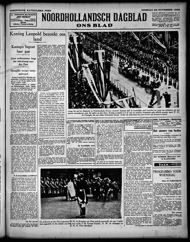 Noord-Hollandsch Dagblad : ons blad 1938-11-22