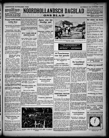 Noord-Hollandsch Dagblad : ons blad 1938-10-22