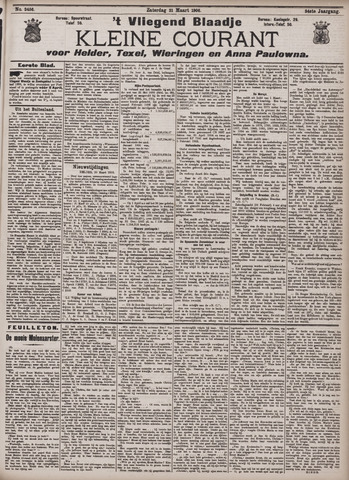 Vliegend blaadje : nieuws- en advertentiebode voor Den Helder 1906-03-31