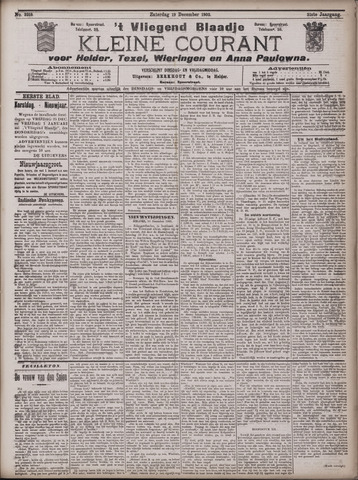 Vliegend blaadje : nieuws- en advertentiebode voor Den Helder 1903-12-19