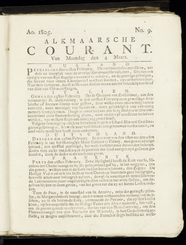 Alkmaarsche Courant 1805-03-04