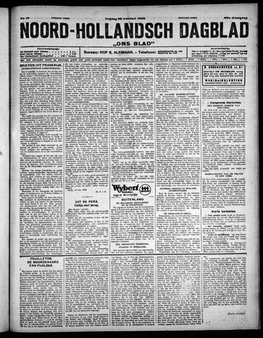 Noord-Hollandsch Dagblad : ons blad 1926-01-22