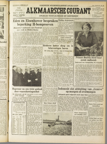 Alkmaarsche Courant 1956-02-02
