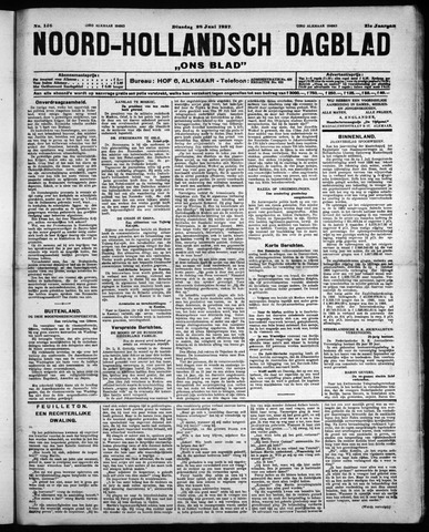 Noord-Hollandsch Dagblad : ons blad 1927-06-28