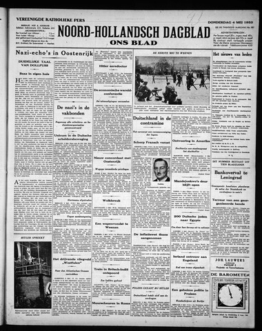 Noord-Hollandsch Dagblad : ons blad 1933-05-04