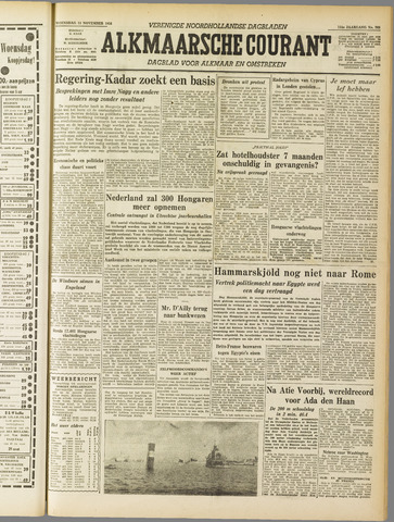 Alkmaarsche Courant 1956-11-14
