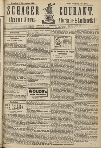 Schager Courant 1927-11-29