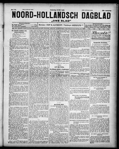 Noord-Hollandsch Dagblad : ons blad 1928-05-12