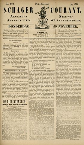 Schager Courant 1883-11-29