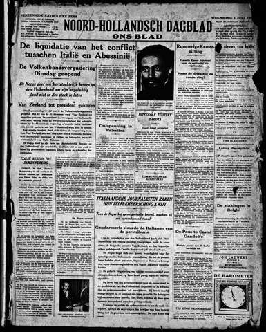 Noord-Hollandsch Dagblad : ons blad 1936-07-01