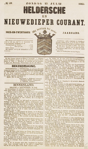 Heldersche en Nieuwedieper Courant 1865-07-23