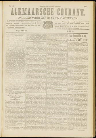 Alkmaarsche Courant 1914-07-15