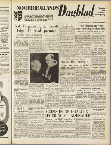 Noordhollands Dagblad : dagblad voor Alkmaar en omgeving 1955-02-24