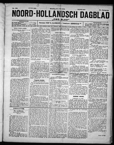 Noord-Hollandsch Dagblad : ons blad 1923-07-24