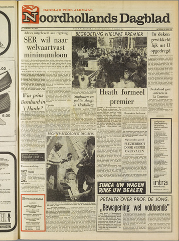 Noordhollands Dagblad : dagblad voor Alkmaar en omgeving 1970-06-20