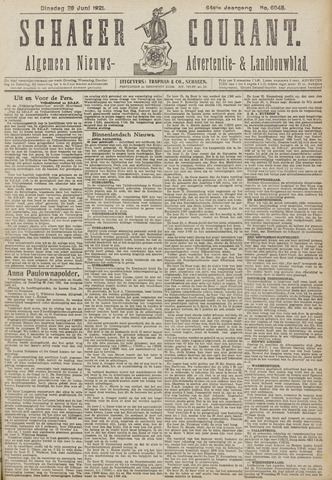 Schager Courant 1921-06-28