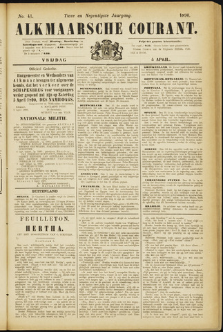 Alkmaarsche Courant 1890-04-04