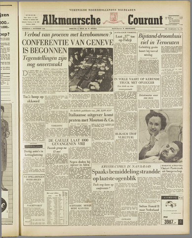 Alkmaarsche Courant 1958-11-01