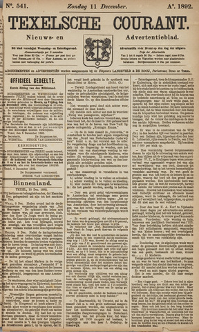 Texelsche Courant 1892-12-11