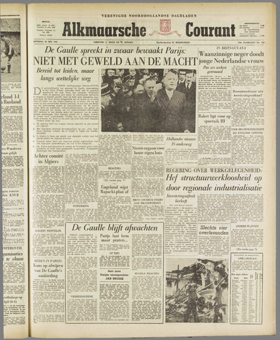 Alkmaarsche Courant 1958-05-20