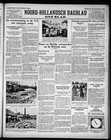Noord-Hollandsch Dagblad : ons blad 1937-01-26