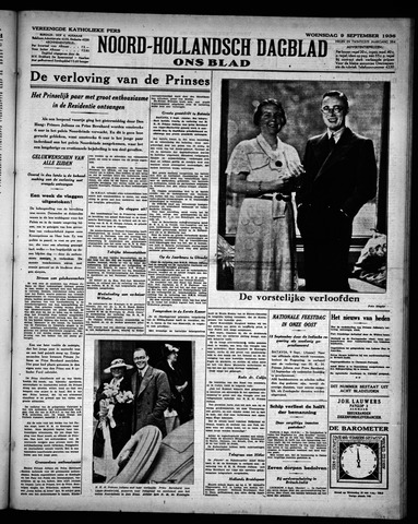 Noord-Hollandsch Dagblad : ons blad 1936-09-09