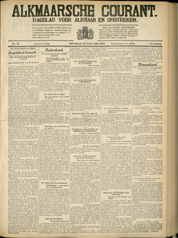 Alkmaarsche Courant 1932-01-19