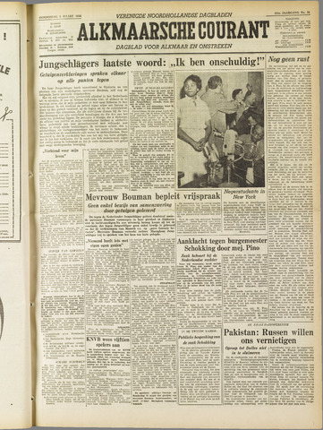 Alkmaarsche Courant 1956-03-08