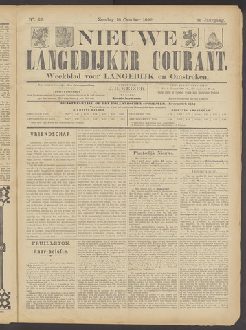 Nieuwe Langedijker Courant 1892-10-16