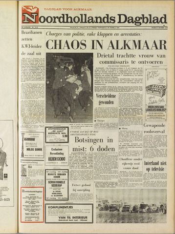 Noordhollands Dagblad : dagblad voor Alkmaar en omgeving 1970-10-09