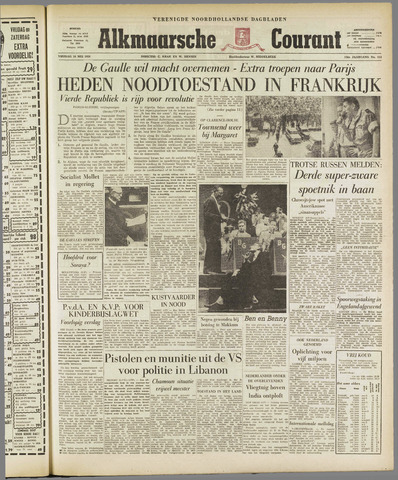 Alkmaarsche Courant 1958-05-16