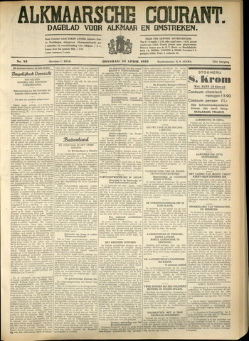 Alkmaarsche Courant 1932-04-19