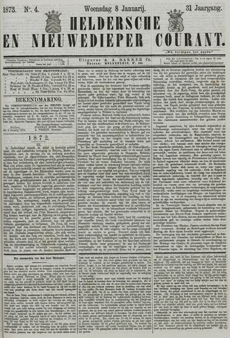 Heldersche en Nieuwedieper Courant 1873-01-08